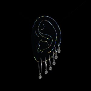 SPIRAL CHARM HOOP