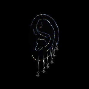 STAR CHARM HOOP